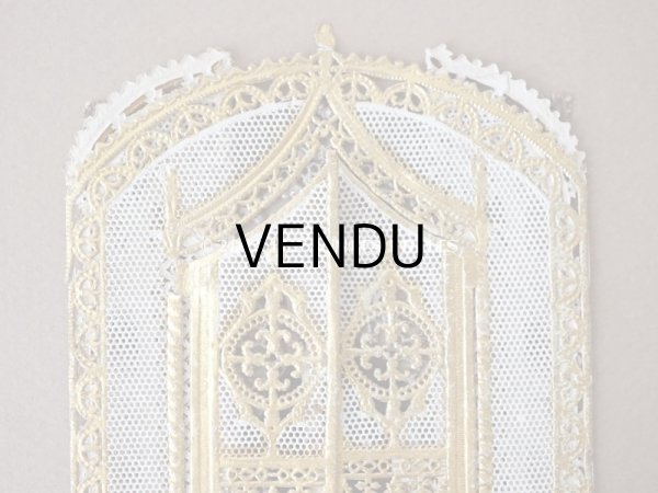 画像6: 19世紀末 アンティーク  初聖体の立体カニヴェ  ポップアップ クロモ 扉付き (6)