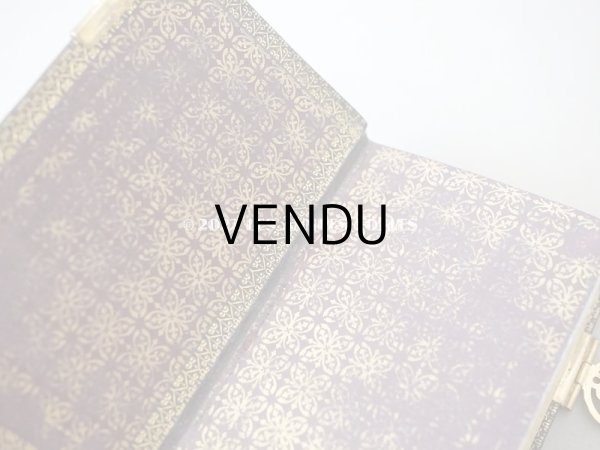 画像16: 1873年 アンティーク 小さなミサ典書 ゴールドの装飾　 (16)