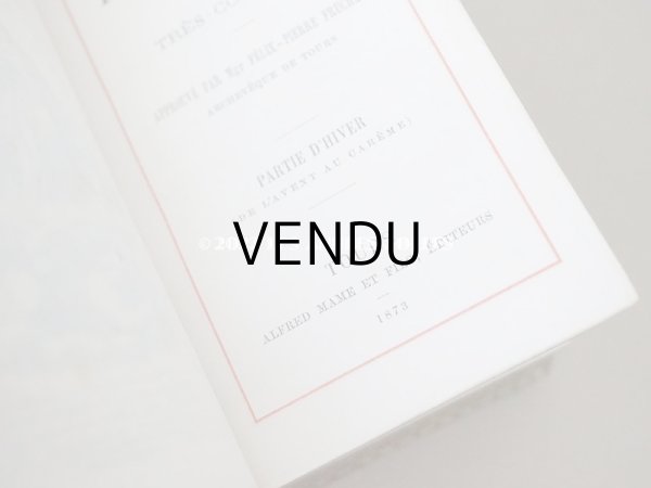 画像10: 1873年 アンティーク 小さなミサ典書 ゴールドの装飾　 (10)