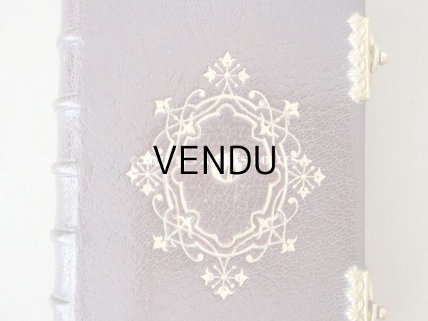 画像8: 1873年 アンティーク 小さなミサ典書 ゴールドの装飾　 (8)