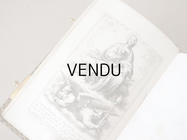 画像13: 1873年 アンティーク 小さなミサ典書 ゴールドの装飾　 (13)