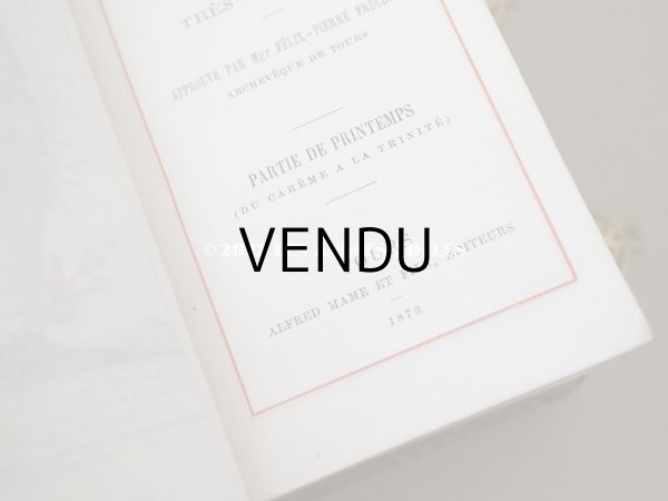 画像18: 1873年 アンティーク 小さなミサ典書 ゴールドの装飾　 (18)