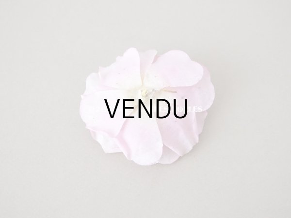 画像2: アンティーク　ピンクの薔薇の布花  (2)