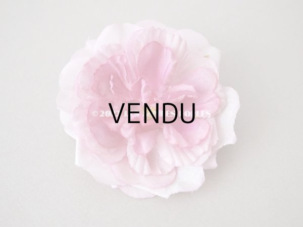 画像3: アンティーク　ピンクの薔薇の布花  (3)
