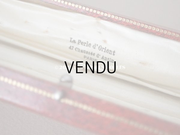 画像8: アンティーク 金彩入り　ジュエリーボックス　赤＆黒 (8)