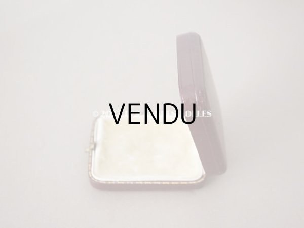 画像6: アンティーク  本革製 ジュエリーボックス　ボルドー (6)