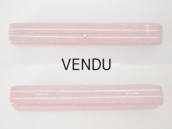 画像3: アンティーク 金彩入り　ジュエリーボックス　赤＆黒 (3)