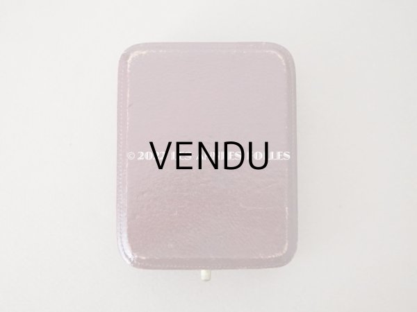 画像3: アンティーク  本革製 ジュエリーボックス　ボルドー (3)