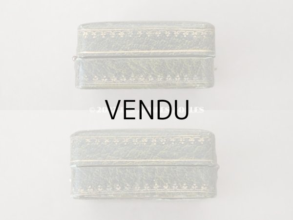 画像4: アンティーク 金彩入り　ジュエリーボックス　グリーン (4)