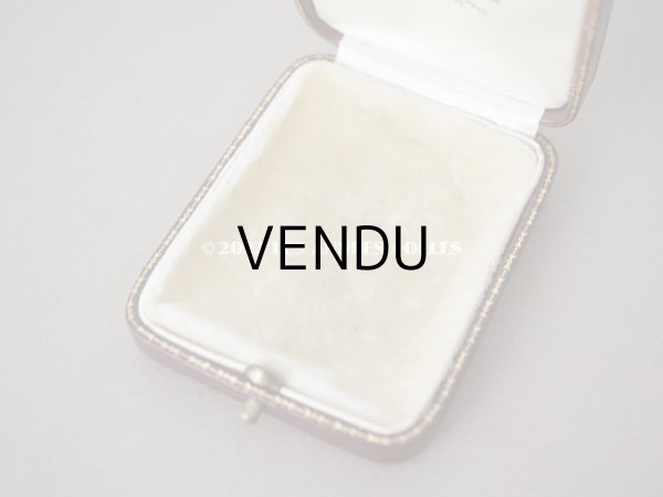 画像8: アンティーク  本革製 ジュエリーボックス　ボルドー (8)