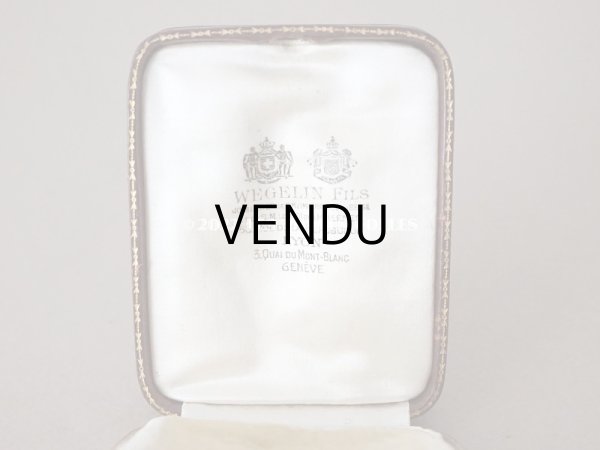 画像9: アンティーク  本革製 ジュエリーボックス　ボルドー (9)