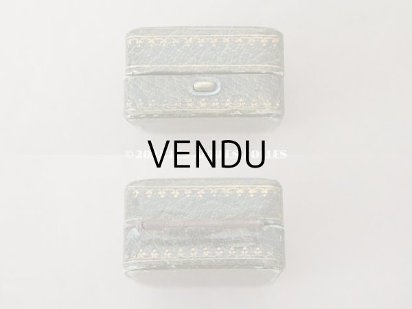 画像3: アンティーク 金彩入り　ジュエリーボックス　グリーン (3)