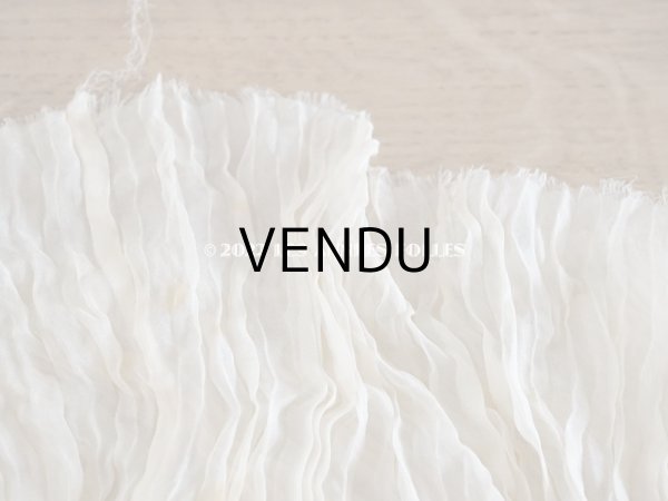 画像4: 1900年頃　アンティーク ウエディングドレスのスカート　シルクシフォンのプリーツ (4)