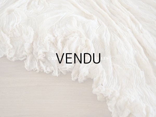 画像11: 1900年頃　アンティーク ウエディングドレスのスカート　シルクシフォンのプリーツ (11)