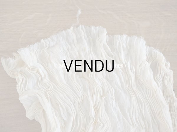 画像3: 1900年頃　アンティーク ウエディングドレスのスカート　シルクシフォンのプリーツ (3)