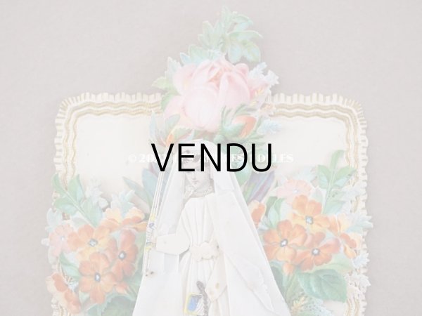 画像4: 19世紀末 アンティーク 初聖体の立体カニヴェ  ポップアップ クロモ  (4)