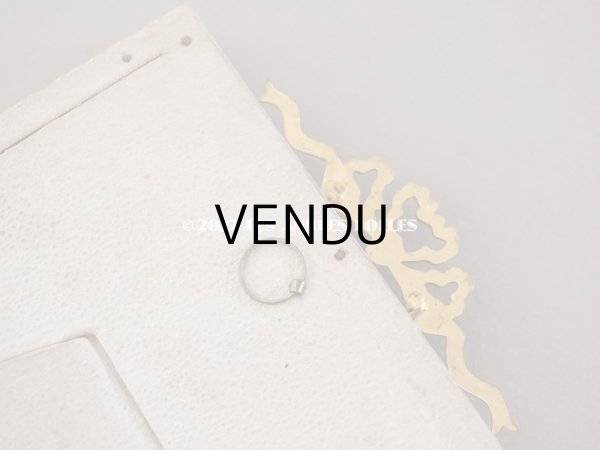 画像6: アンティーク  リボン装飾のフォトフレーム　 (6)