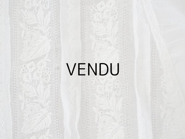 画像20: アンティーク 洗礼式のベビードレス 手刺繍＆手縫い (20)