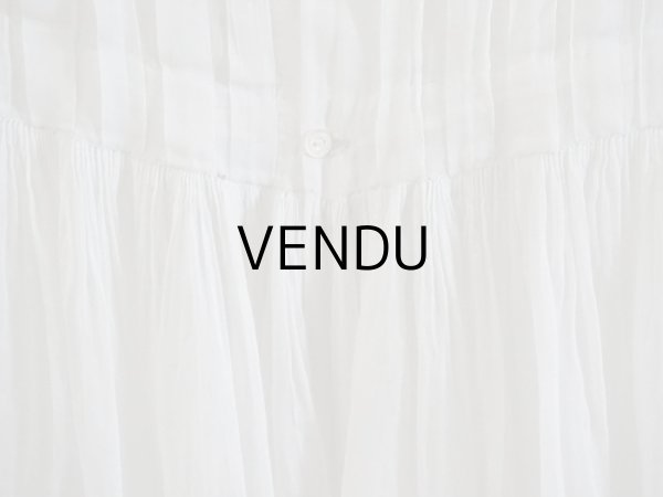 画像15: アンティーク 洗礼式のベビードレス 手刺繍＆手縫い (15)