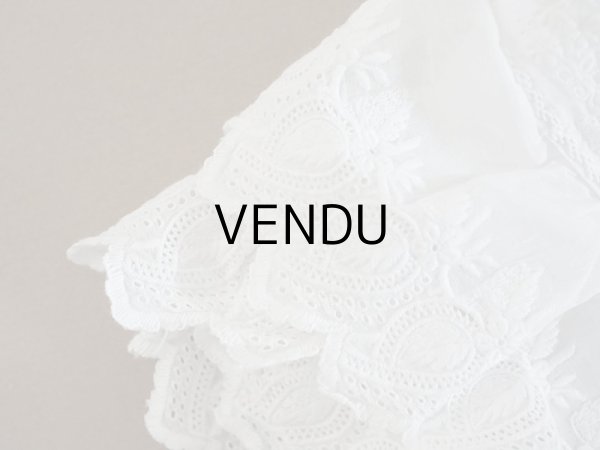 画像7: アンティーク 洗礼式のベビードレス 手刺繍＆手縫い (7)