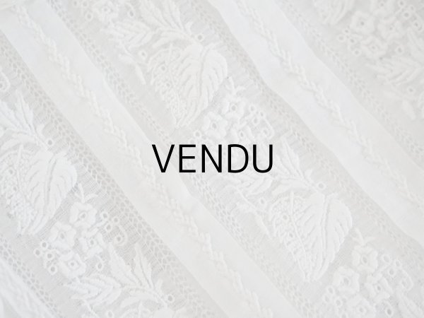 画像6: アンティーク 洗礼式のベビードレス 手刺繍＆手縫い (6)