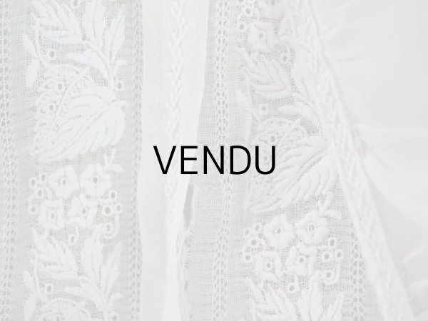 画像18: アンティーク 洗礼式のベビードレス 手刺繍＆手縫い (18)