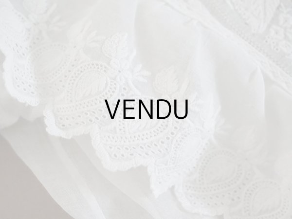 画像8: アンティーク 洗礼式のベビードレス 手刺繍＆手縫い (8)