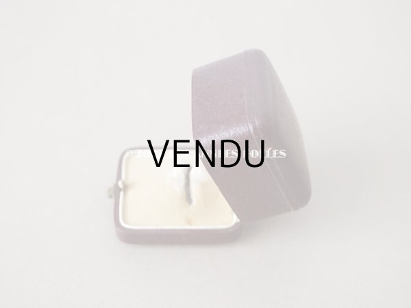 画像3: アンティーク  本革製 リングボックス ジュエリーボックス　ボルドー (3)