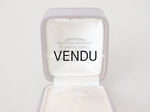 画像5: アンティーク  本革製 リングボックス ジュエリーボックス　ボルドー (5)