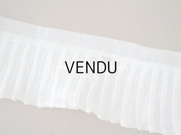 画像6: アンティーク プリーツリボン オフホワイト  5.2cm幅   (6)