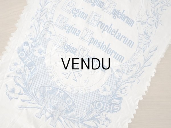 画像4:  アンティーク 教会の旗 天使 (4)