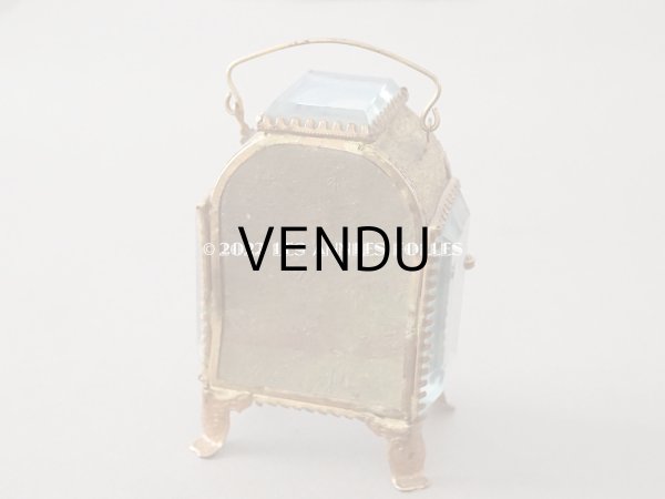 画像4: アンティーク 懐中時計 & ジュエリーボックス パウダーブルーのシルク製クッション (4)