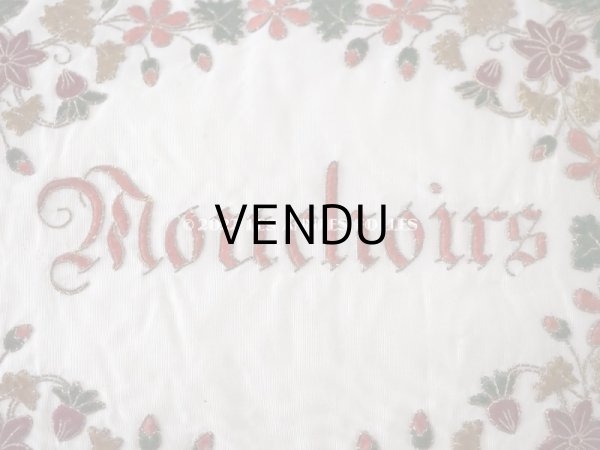 画像8: 19世紀 ナポレオン3世時代 アンティーク シルク製 ハンキーケース クッション付　刺繍入り　 ハンカチ用ポシェット (8)