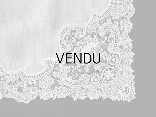 画像10: アンティーク ポワンドローズ  結婚式のハンカチ  【ポワン・ド・ローズ】　【ポワン・ド・ガーズ】  (10)