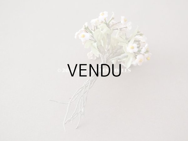 画像5: アンティーク ベルベットの布花　 淡いピンク色の勿忘草 (5)