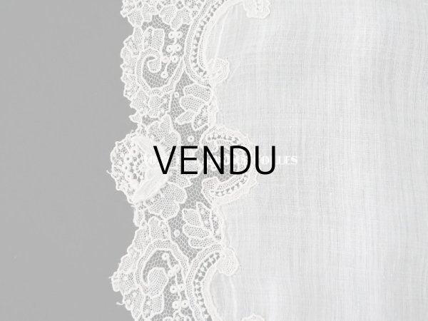 画像6: アンティーク ポワンドローズ  結婚式のハンカチ  【ポワン・ド・ローズ】　【ポワン・ド・ガーズ】  (6)