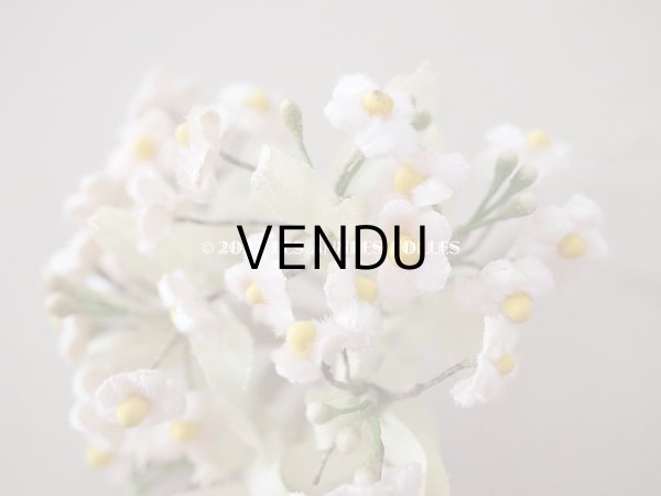 画像3: アンティーク ベルベットの布花　 淡いピンク色の勿忘草 (3)