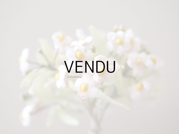 画像4: アンティーク ベルベットの布花　 淡いピンク色の勿忘草 (4)