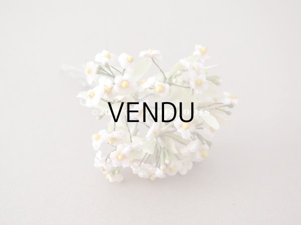 画像2: アンティーク ベルベットの布花　 淡いピンク色の勿忘草 (2)