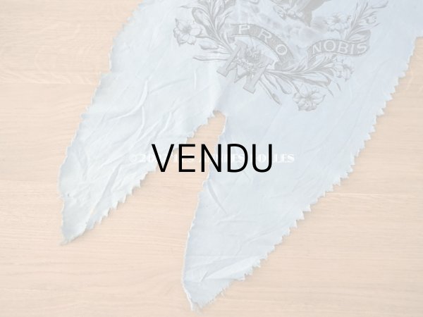 画像5:  アンティーク 教会の旗 聖母マリア (5)