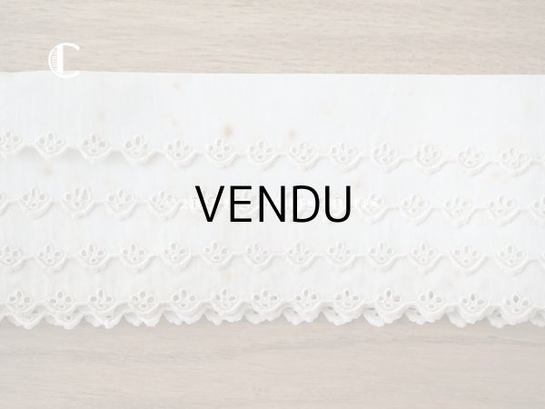 画像4: アンティーク カットワークレース (4)