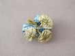 画像2: アンティーク ブルーの花のロココモチーフ  (2)