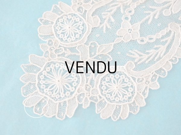 画像11: 19世紀末 アンティーク ポワンドローズの胸飾り ニードルレース  ポワンドガーズ   『ポワン・ド・ガーズ』　『ポワン・ド・ローズ』 (11)