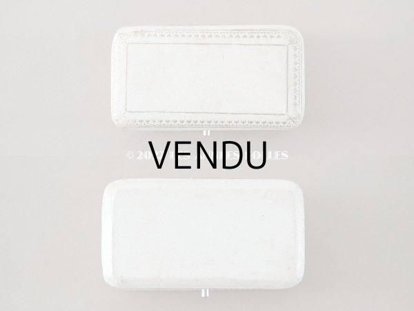 画像6: アンティーク ブローチ用 ジュエリーボックス　金彩入り オフホワイト (6)