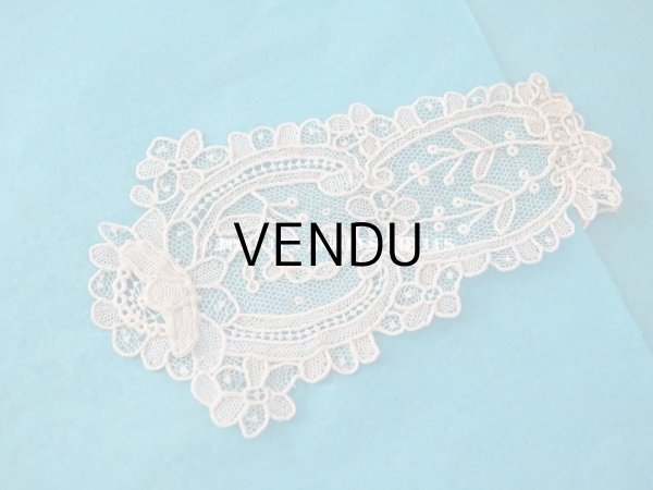 画像6: 19世紀末 アンティーク ポワンドローズの胸飾り ニードルレース  ポワンドガーズ   『ポワン・ド・ガーズ』　『ポワン・ド・ローズ』 (6)