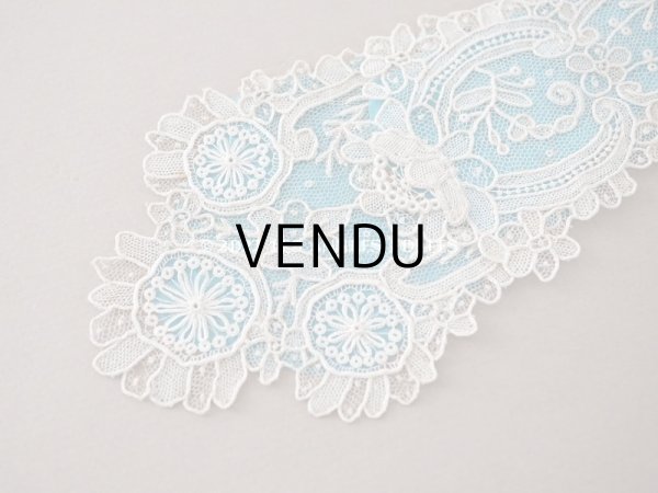 画像5: 19世紀末 アンティーク ポワンドローズの胸飾り ニードルレース  ポワンドガーズ   『ポワン・ド・ガーズ』　『ポワン・ド・ローズ』 (5)