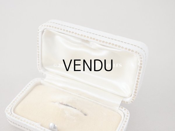 画像5: アンティーク ブローチ用 ジュエリーボックス　金彩入り オフホワイト (5)