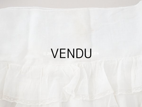 画像6: 1900年代 アンティーク  ドレスの裾  4段のフリル ギャザー入り＆ヴァランシエンヌレース 3.3m (6)