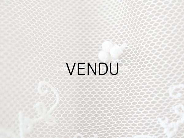 画像5: アンティーク 小さなポンポン付 レース 4.4m  幅7.7~11.5cm (5)