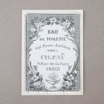 画像: 1900年頃 アンティーク パフュームラベル EAU DE TOILETTE AUX FLEURS DISTILLEES - CH.FAY PARIS -